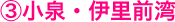 ③小泉・伊里前湾